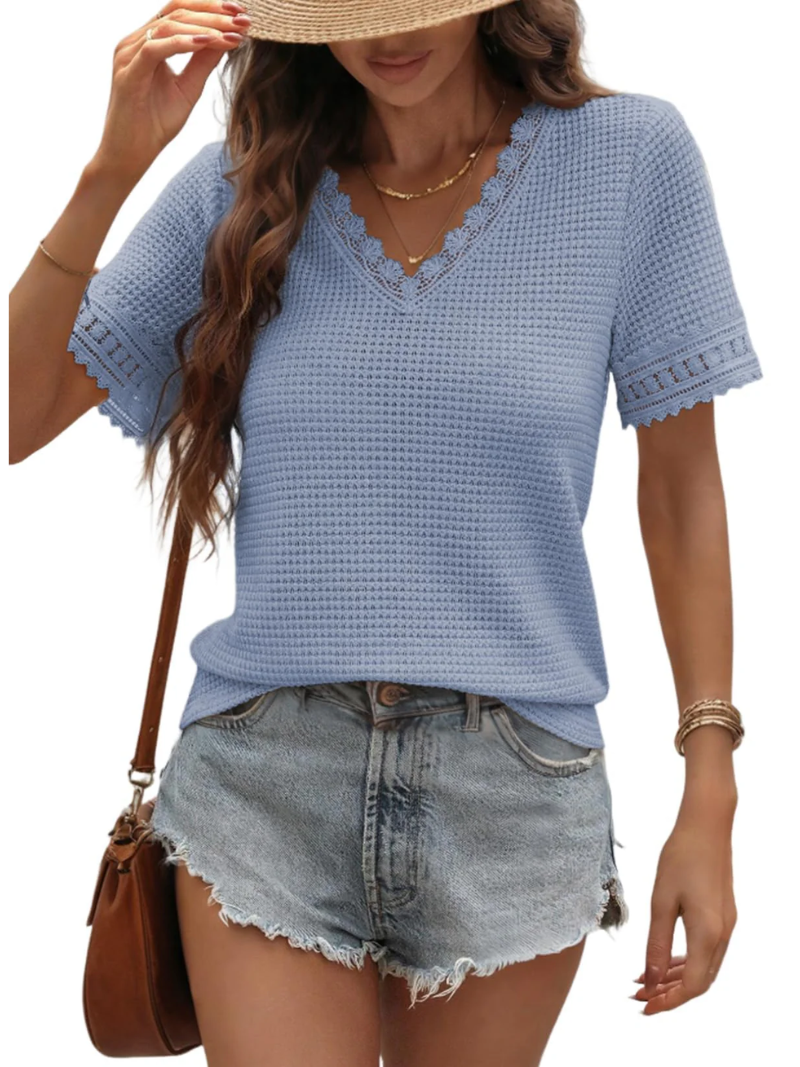 Mila – Elegante blouse met V-hals