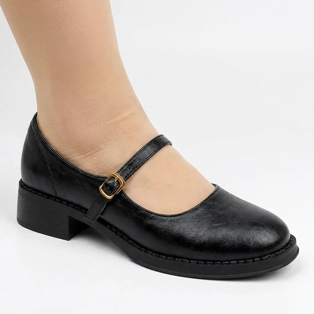 Katrina | Klassieke Comfort Mary Janes Gemaakt van Leer