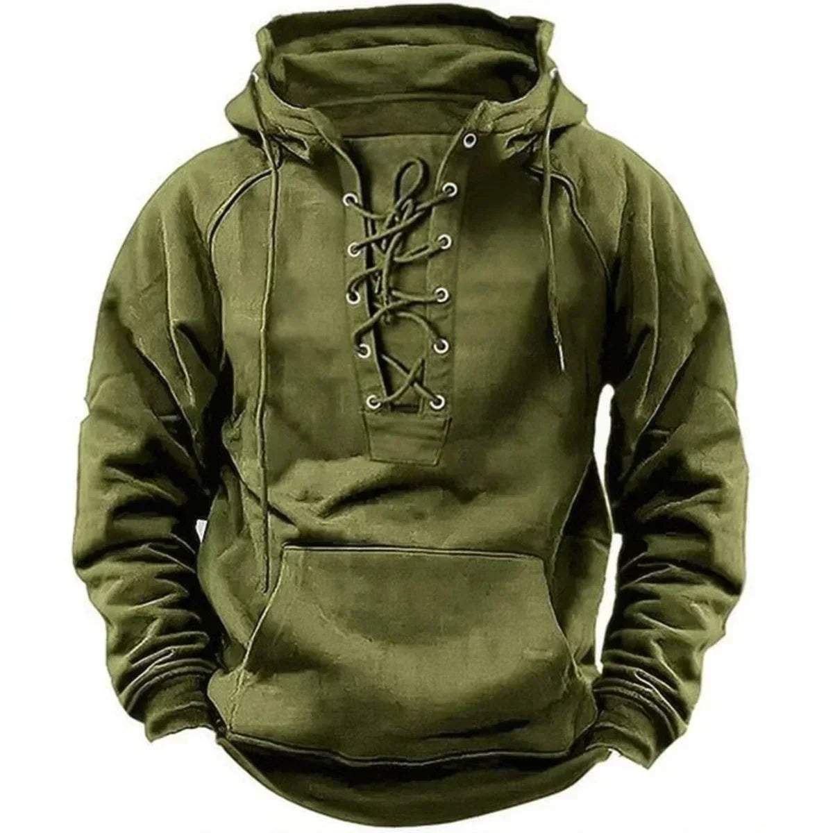 Dumont – Sportieve hoodie met veterdetail