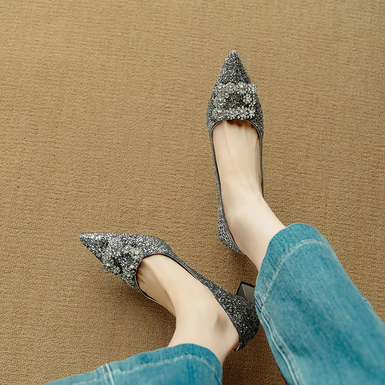 Gloria Glitter Mary Janes
