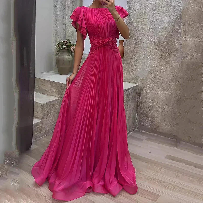Mud™ - Elegante Plissé Avondjurk