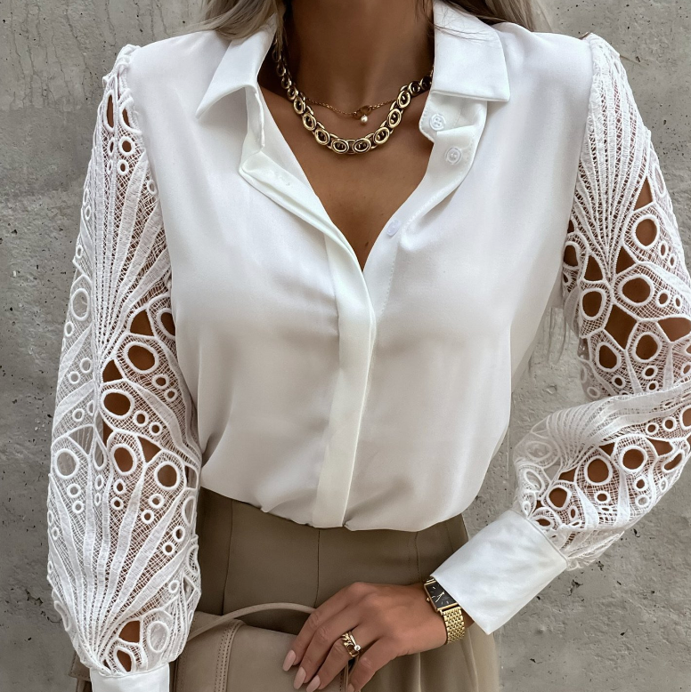 ENGELBERTA I MODIEUZE KRAGENBLOUSE