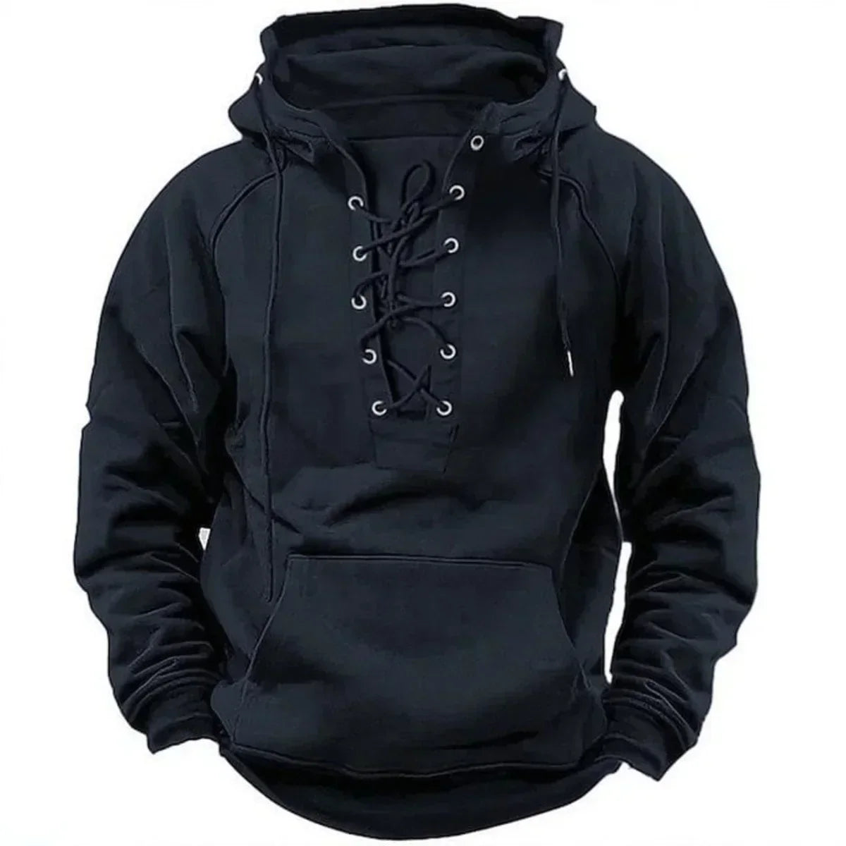 Dumont – Sportieve hoodie met veterdetail