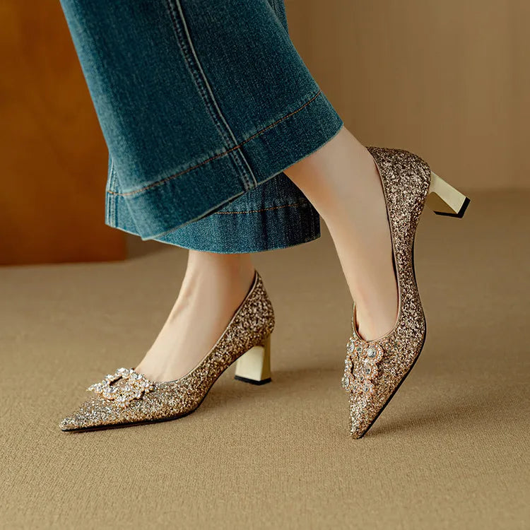 Gloria Glitter Mary Janes