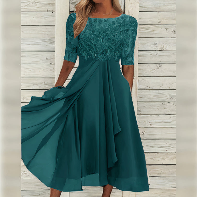 Puck™ - Elegante Midi-jurk van Kant