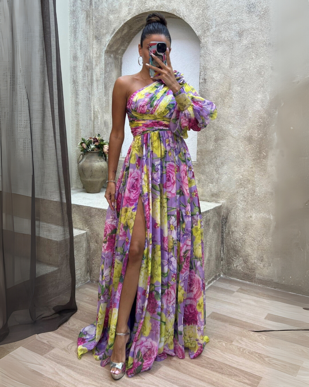 Maud™ - Elegante jurk met lange mouwen