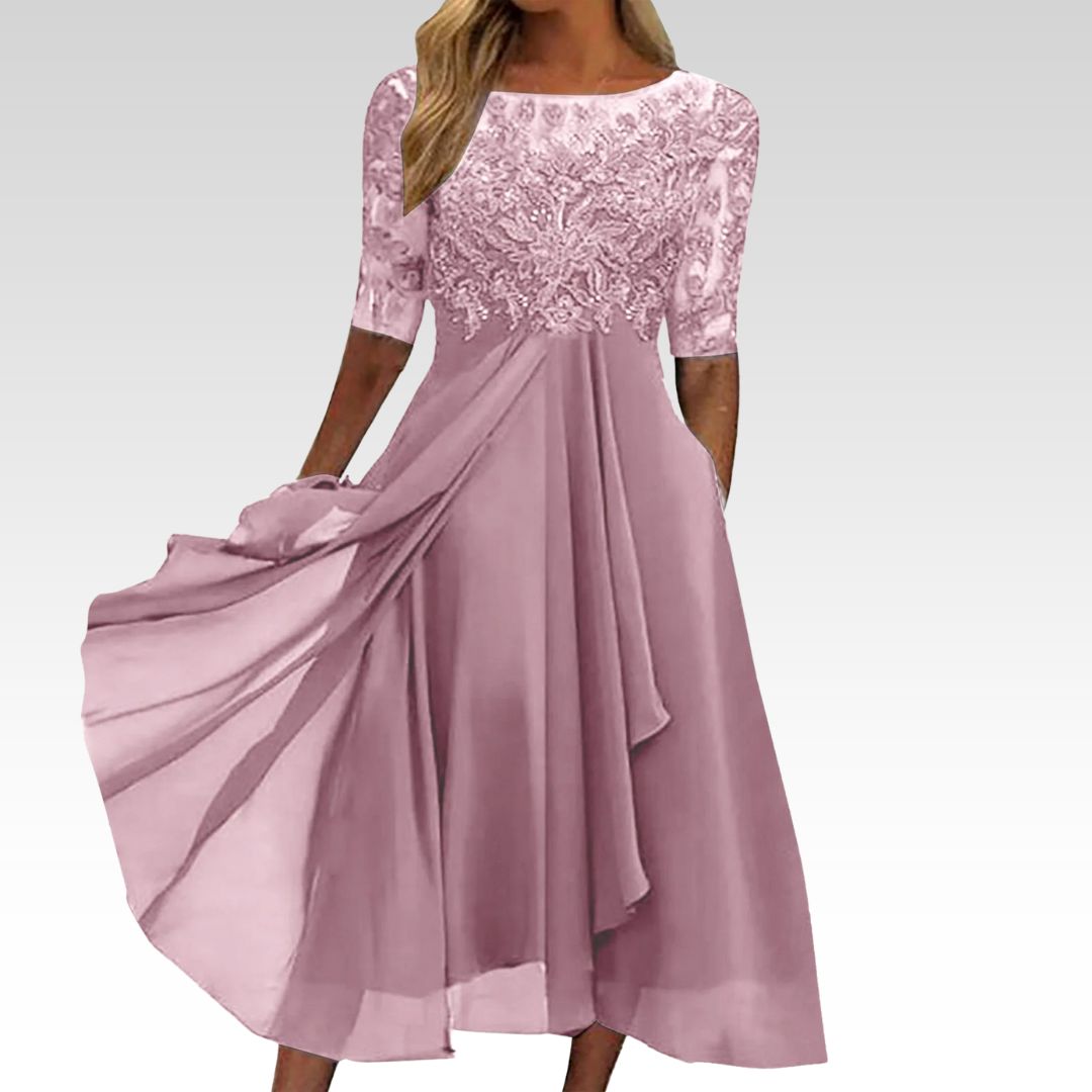 Puck™ - Elegante Midi-jurk van Kant