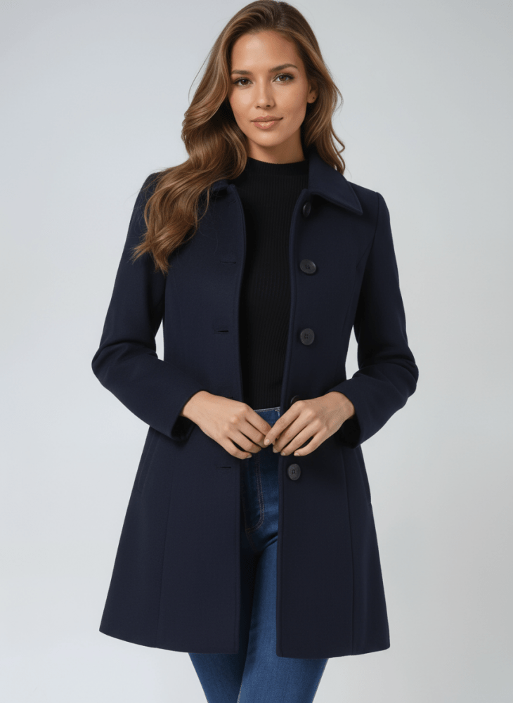 Emma – Klassieke jas met knoopsluiting