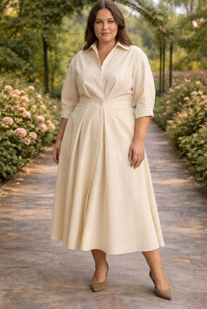 Monroe | Wikkel-Voorkant Vloeiende Maxi Jurk