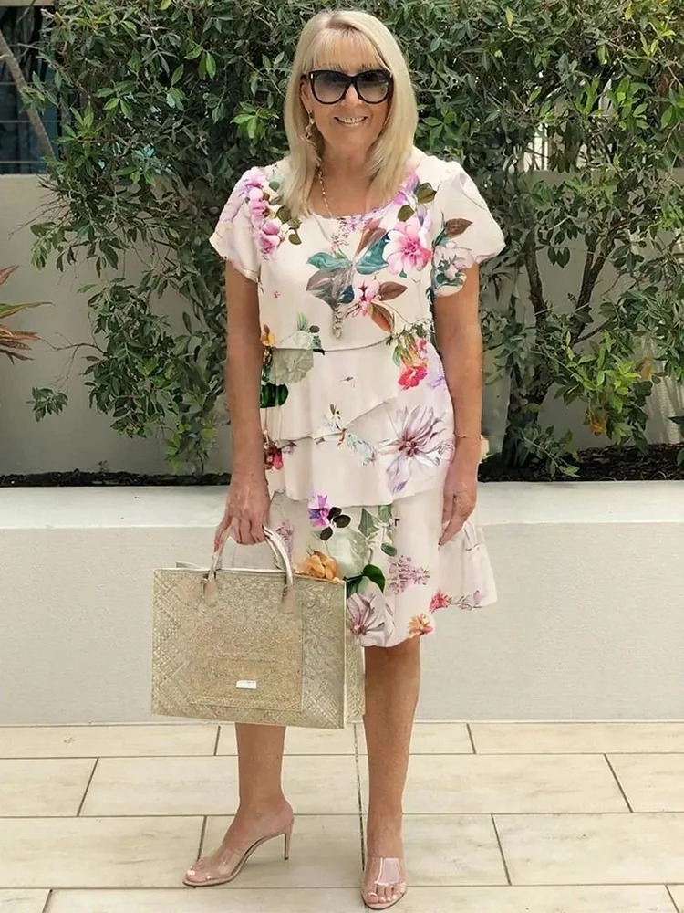 Isabel - Elegante Bloemige Maxi Dress