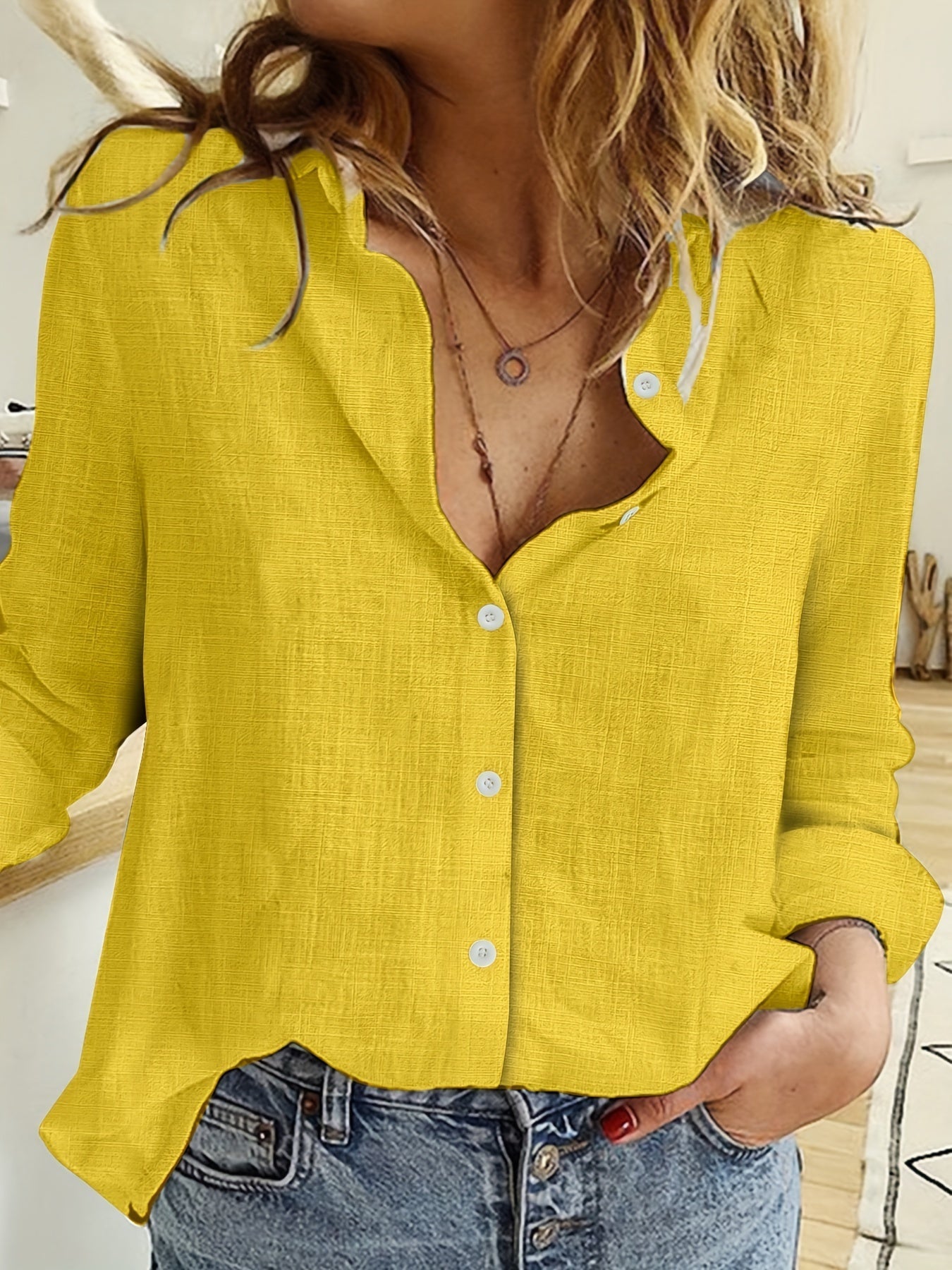Eva – Blouse met knoopsluiting