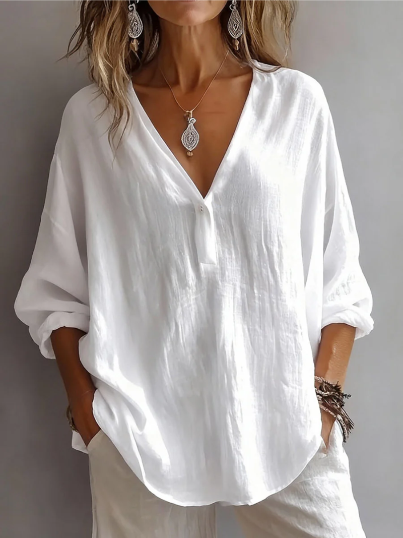 Elina – Blouse met V-hals