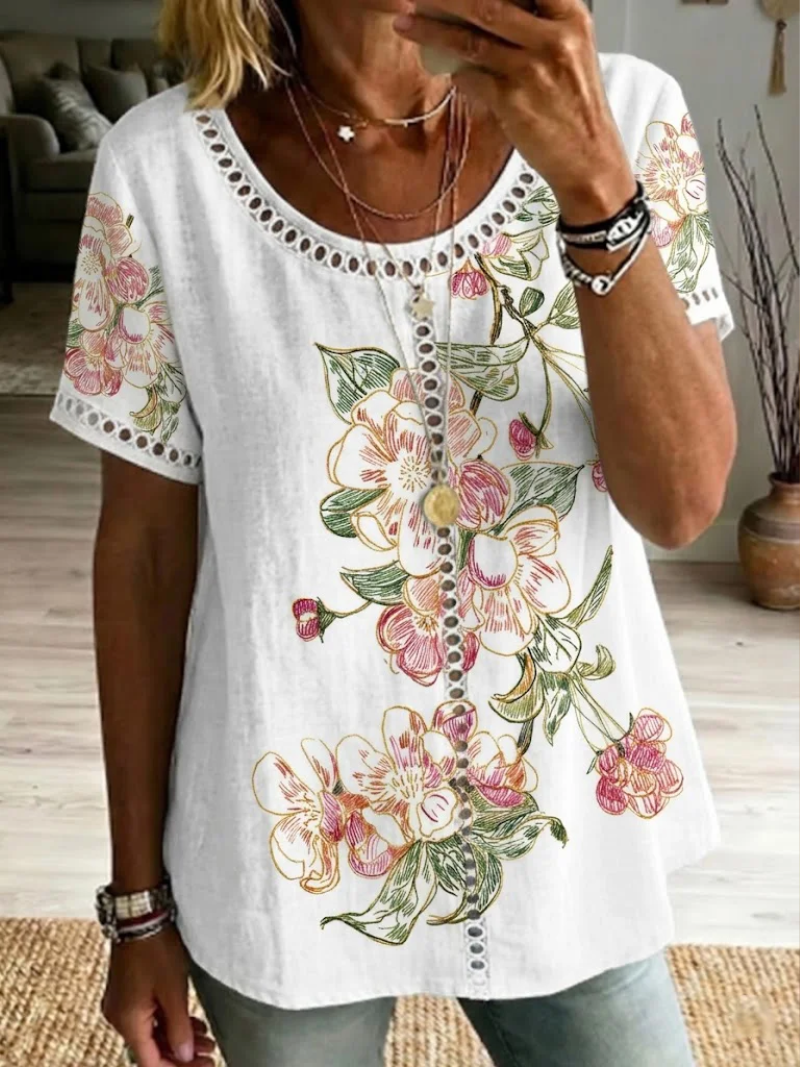 Lotte – Top met bloemenprint