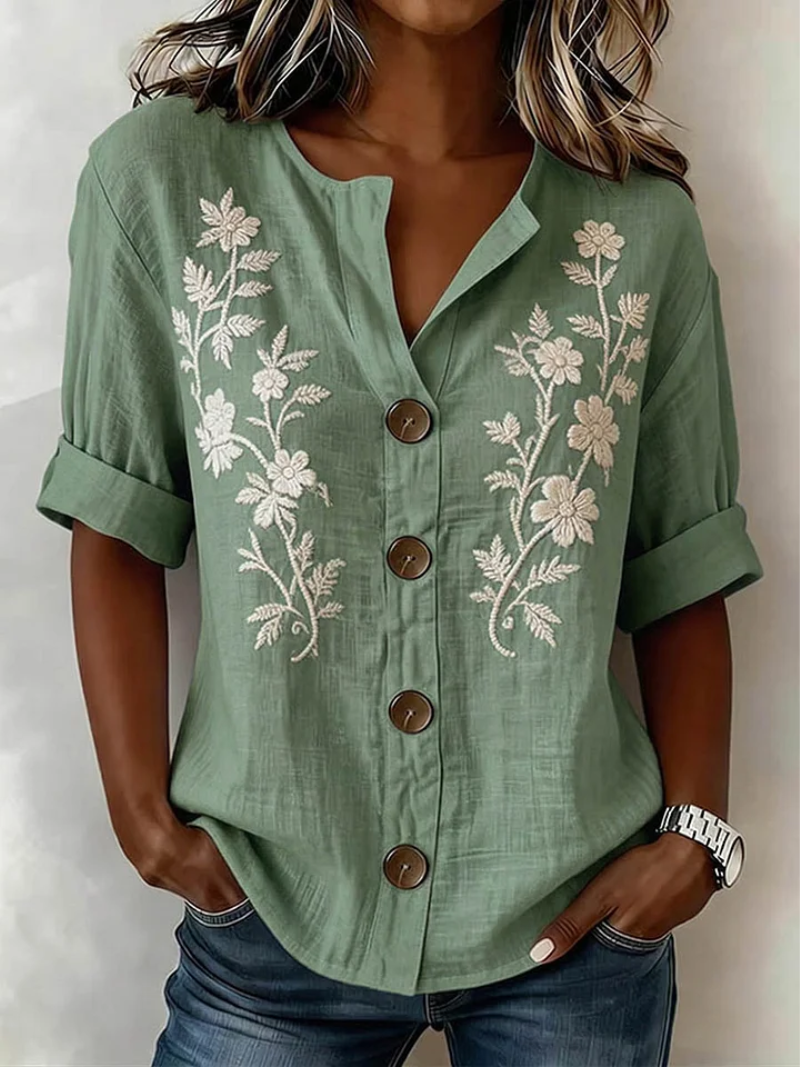Noor – Top met knoopsluiting