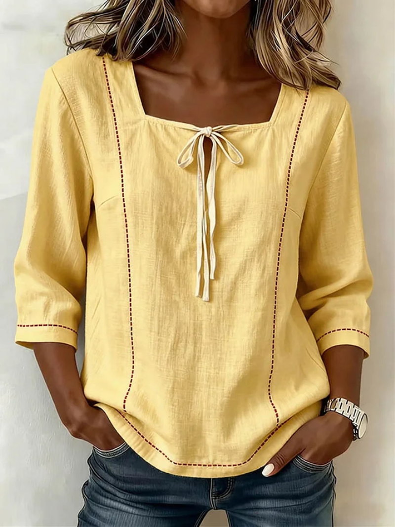 Mila – Top strikdetail