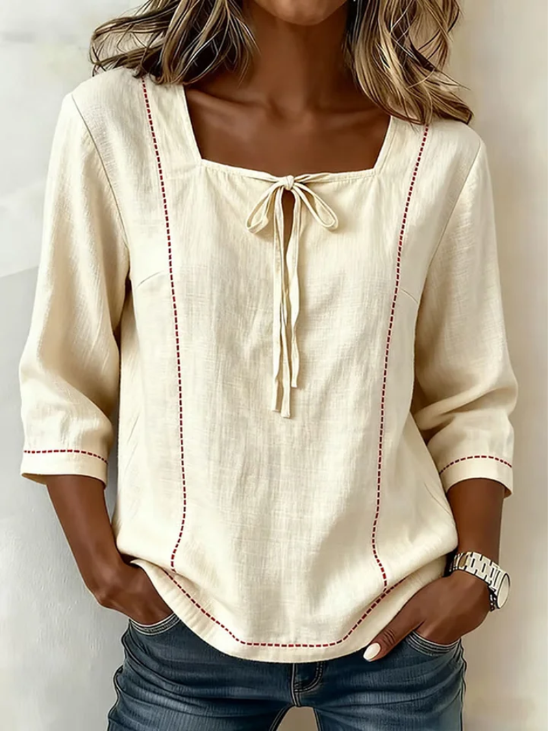 Mila – Top strikdetail