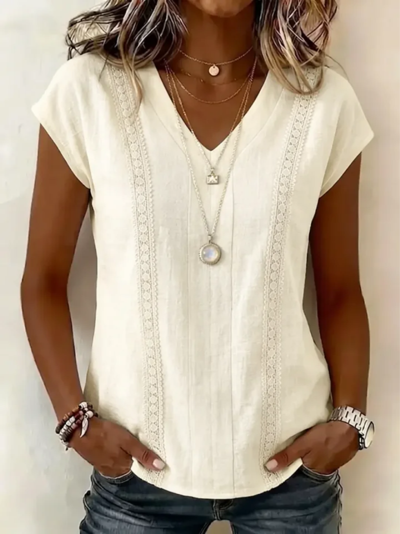 Lina – Blouse met V-hals