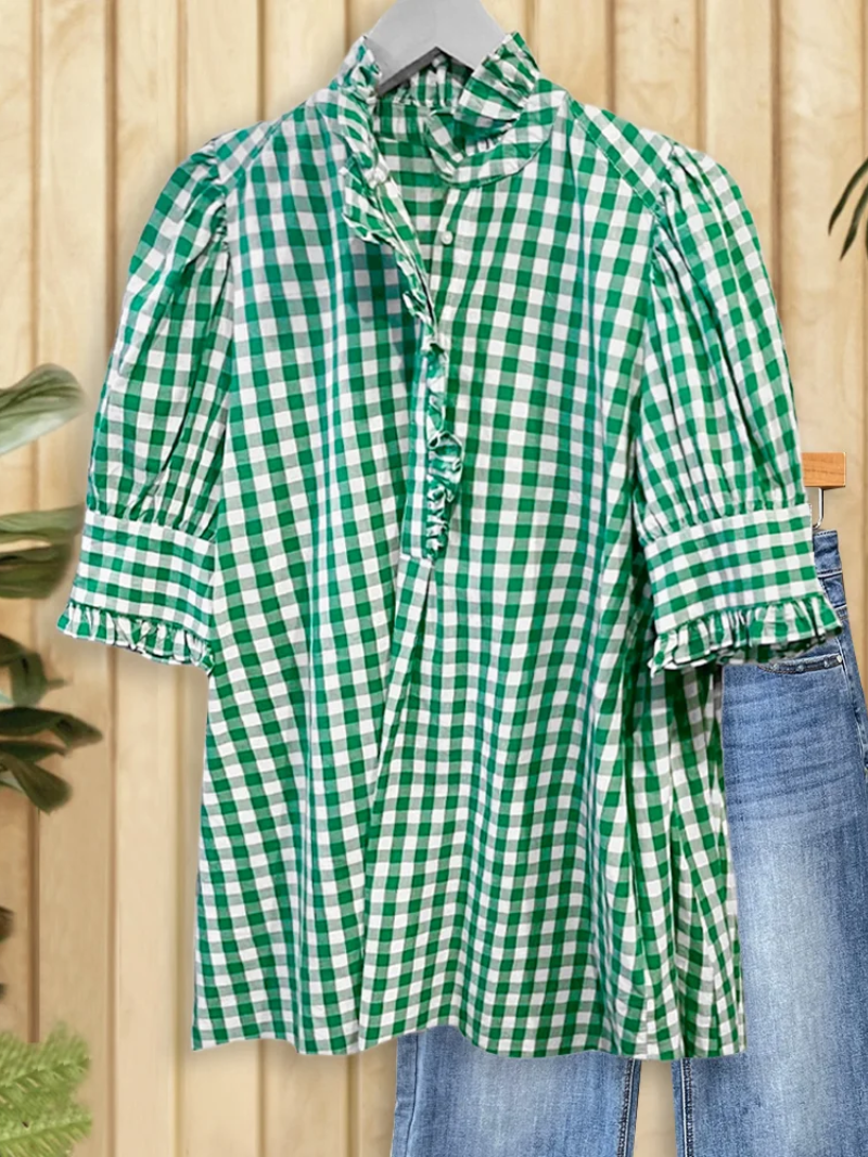 Lotte – Blouse met knoopsluiting