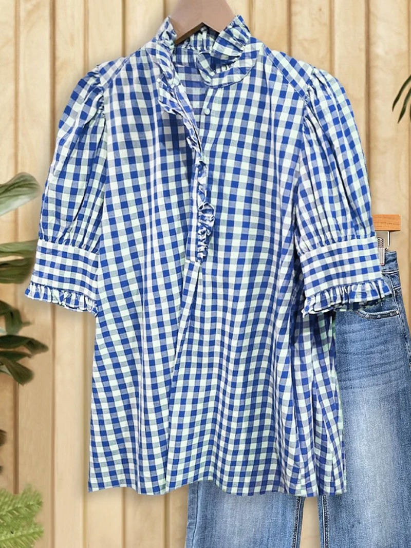 Lotte – Blouse met knoopsluiting