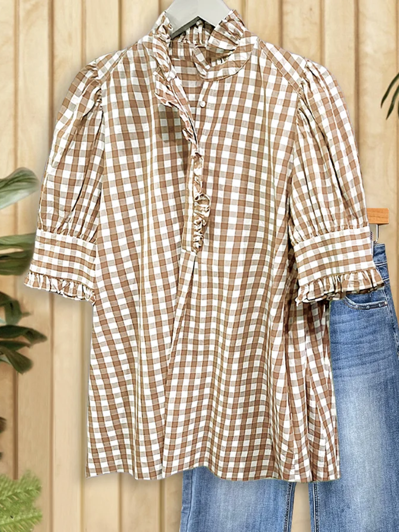 Lotte – Blouse met knoopsluiting