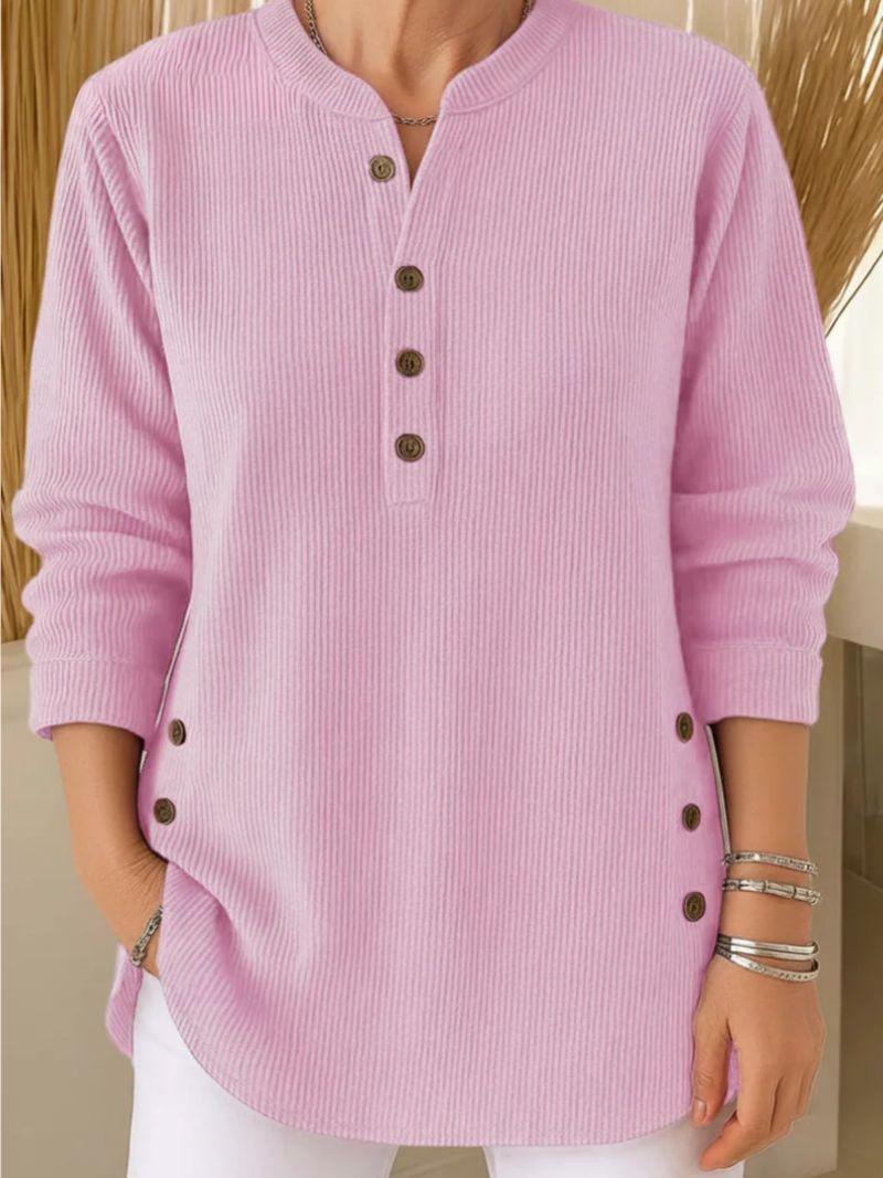 Alva – Top met knoopsluiting