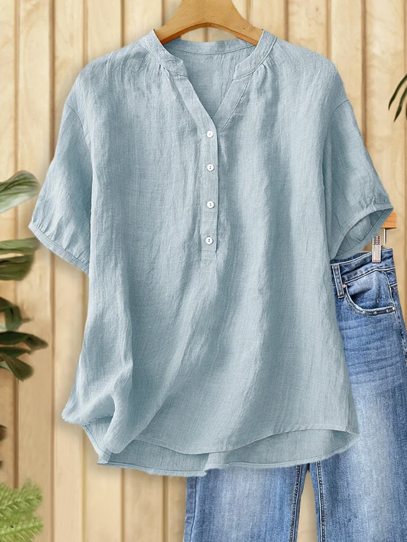Nora – Blouse met V-hals