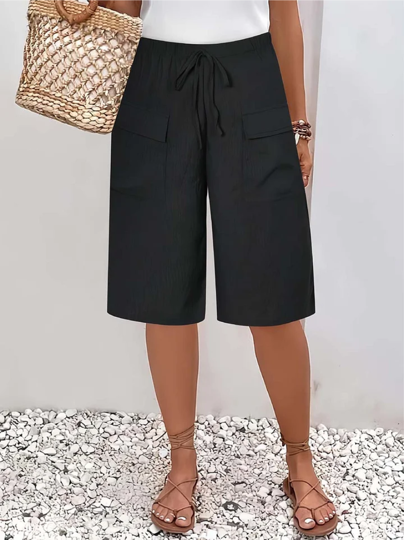 Lina – Korte broek met elastische tailleband