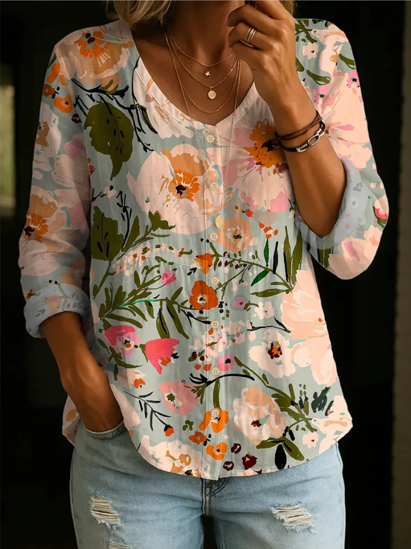 Eva – Blouse met V-hals