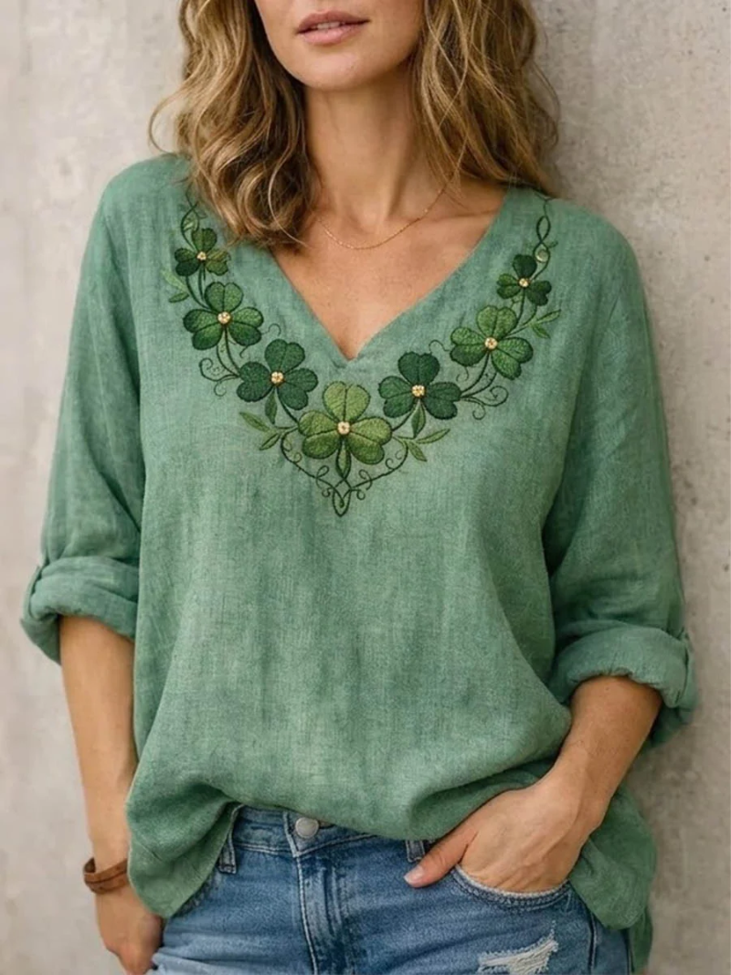 Sara – Blouse met V-hals
