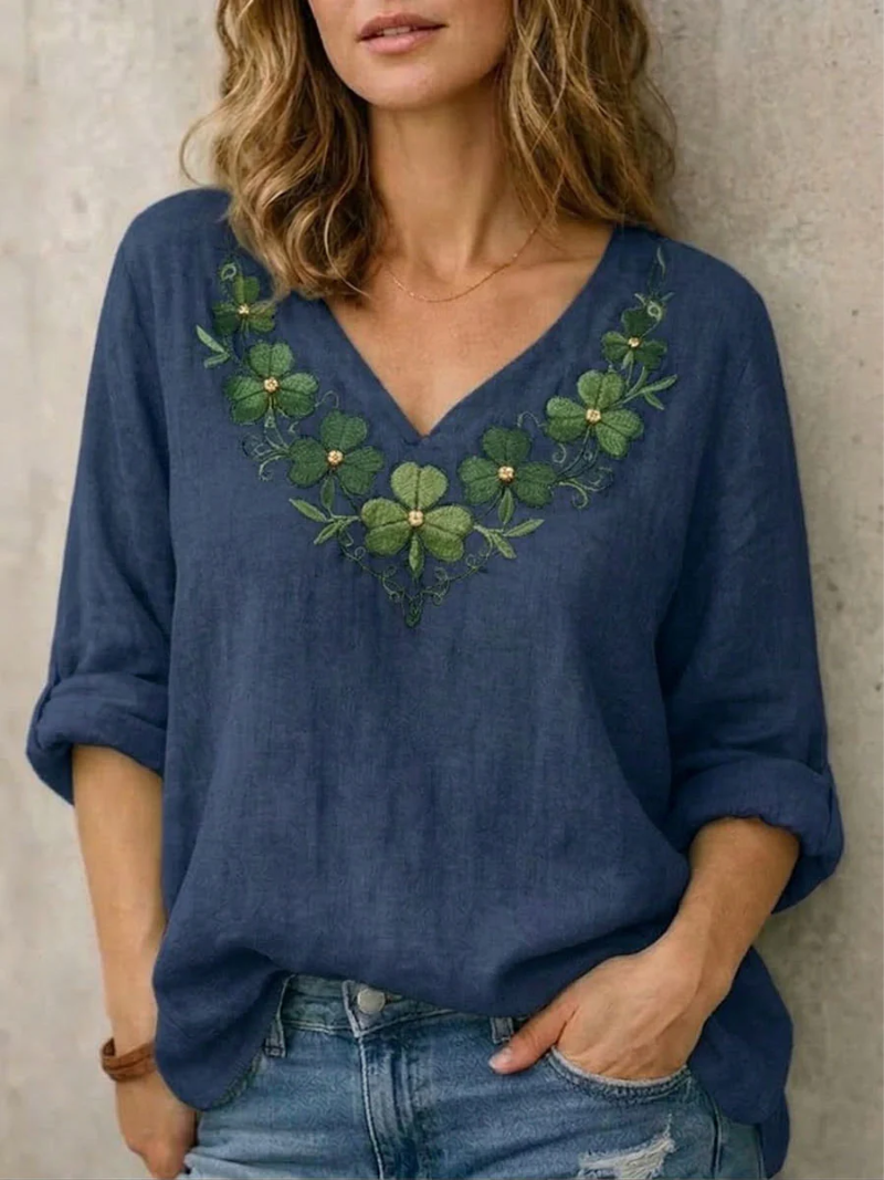 Sara – Blouse met V-hals