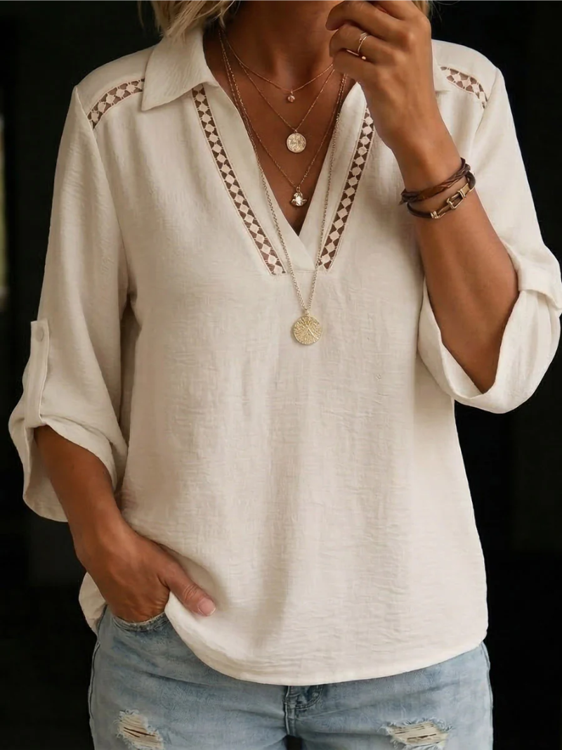 Lina – Blouse met V-hals