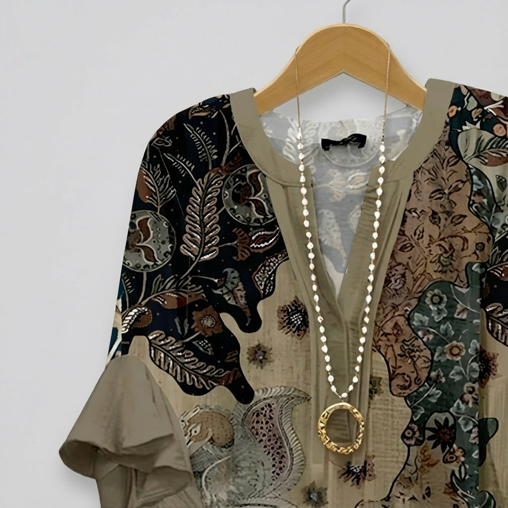 Iris – Blouse met V-hals