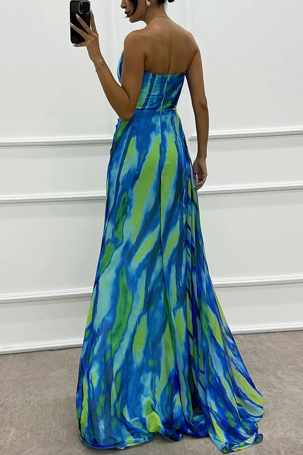 Fenna™ - Levendig Elegante Drapeer Jurk