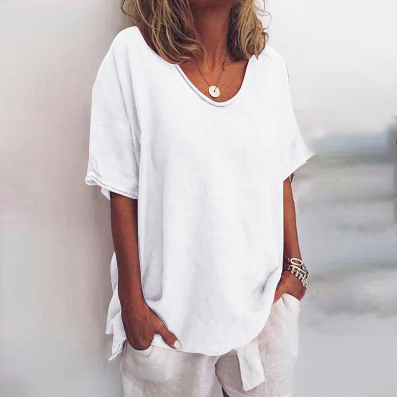 QUINA EN VERSATIELE LINEN BLOUSE