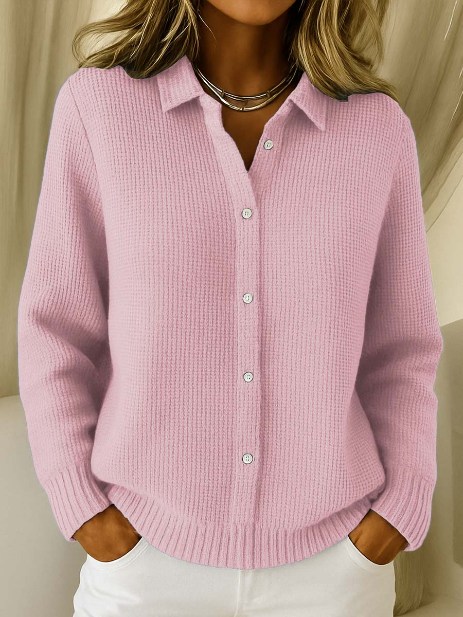 Sofie – Gebreide blouse met knoopsluiting