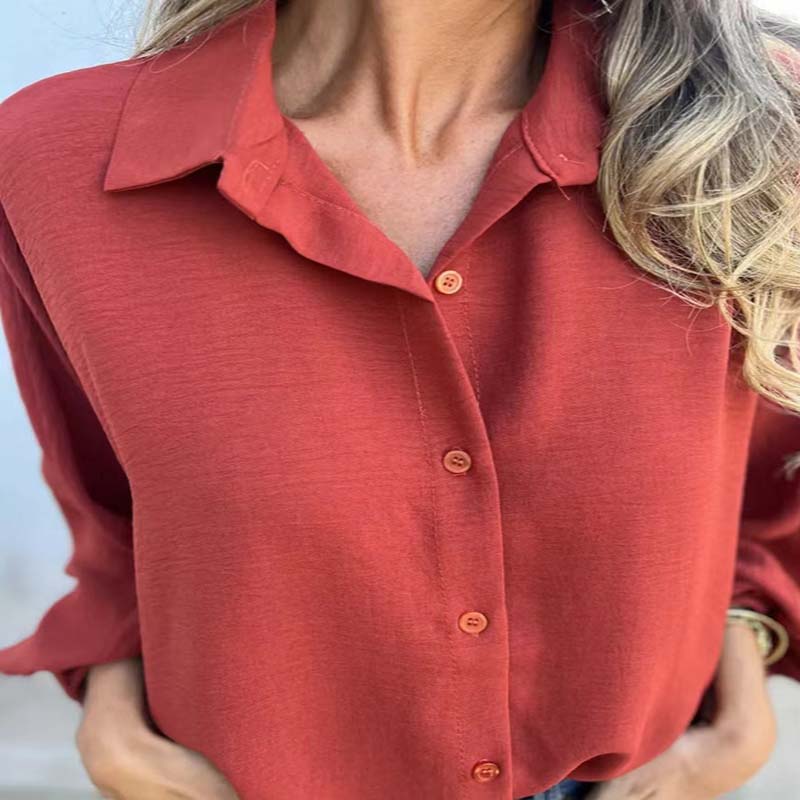 CORNELIA I KLASSIEKE LANGERMIGE BLOUSE
