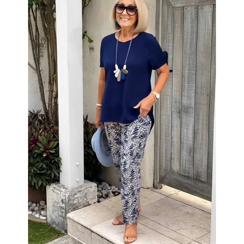 Maria – Tweedelige set met print