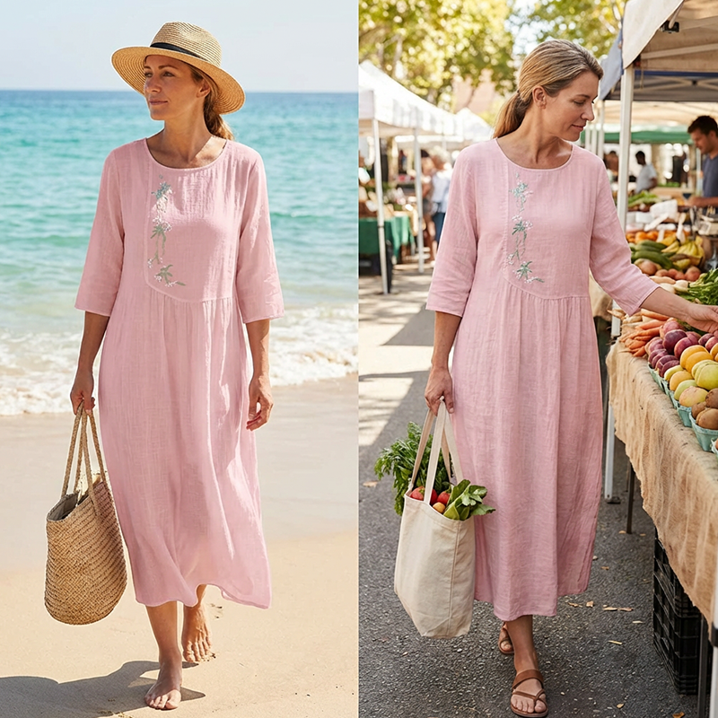 Mila – Jurk met ronde hals